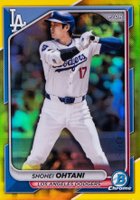 2024 Bowman Chrome #85 Shohei Ohtani Yellow Refractor Baseball Card