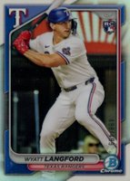 2024 Bowman Chrome #71 Wyatt Langford Refractor Baseball Card
