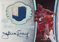 2005 Upper Deck Exquisite Collection Noble Nameplates Autograph #NN-JE Julius Erving Basketball Card