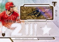2018 Topps Triple Threads Autograph Relics #SO1 Shohei Ohtani Baseball Card