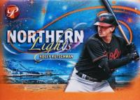 2024 Topps Pristine Northern Lights #NL5 Adley Rutschman Orange Refractor Baseball Card