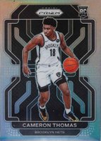 2021 Panini Prizm #297 Cameron Thomas Silver Prizm Basketball Card