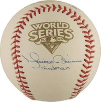 1999 Hall of Fame Autographs # Mariano Rivera Ball Baseball Card