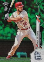 2020 Ben Baller Chrome #178 Paul DeJong Green Refractor Baseball Card