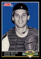 1991 Score #872 Craig Biggio Baseball Card