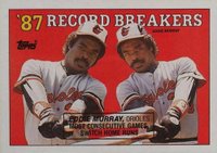 1988 Topps #4 Eddie Murray Caption in Box on Card Front Baseball Card