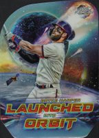 2023 Topps Cosmic Chrome Launched Into Orbit #5 Bryce Harper Baseball Card