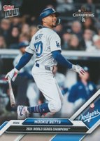 2024 Topps Now Los Angeles Dodgers World Series Champions #9 Mookie Betts Baseball Card