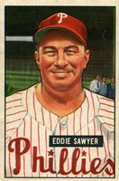 1951 Bowman #184 Eddie Sawyer Baseball Card