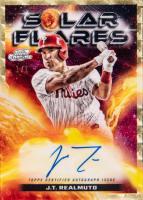 2024 Topps Chrome Cosmic Solar Flare Autographs #JR JT Realmuto Superfractor 1/1 Baseball Card