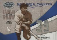 2004 Leaf Certified Materials Fabric of the Game #FG69 Lou Gehrig Jersey Year Baseball Card