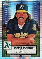 2021 Topps Chrome Platinum Anniversary #532 Dennis Eckersley Prism Refractor Baseball Card