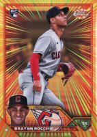 2023 Topps Chrome Radiating Rookies #RR29 Brayan Rocchio Update Baseball Card