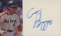 1999 Hall of Fame Autographs # Craig Biggio Index Card Baseball Card
