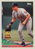 1994 Topps #293 J.T. Snow Baseball Card