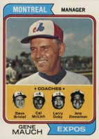 1974 Topps #531 Expos Mgr./Coaches Baseball Card