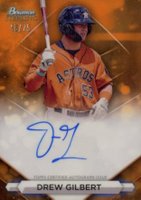 2023 Bowman Sterling Prospect Autographs #PADG Drew Gilbert Orange Baseball Card