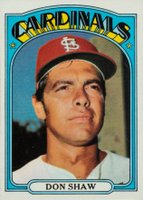 1972 Topps #479 Don Shaw Baseball Card