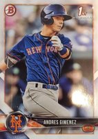 2018 Bowman Paper Prospects #BP72 Andres Gimenez Baseball Card