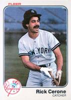 1983 Fleer #376 Rick Cerone Baseball Card