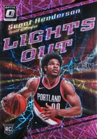 2023 Panini Donruss Optic Lights Out #14 Scoot Henderson Pink Velocity Basketball Card