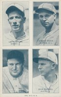 1936 Exhibits Four-on-one #11 Cronin/Ferrell/Foxx/Grove Baseball Card