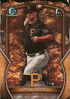 2023 Bowman Draft #BDC14 Paul Skenes Chrome Prospector Die Cut Baseball Card