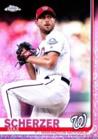 2019 Topps Chrome #140 Max Scherzer Pink Refractor Baseball Card