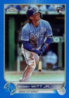 2022 Topps Chrome Update #USC35 Bobby Witt Jr. Blue Refractor Baseball Card
