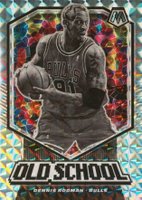 2019 Panini Mosaic Old School #3 Dennis Rodman Mosaic Basketball Card