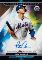 2020 Finest Moments Autographs #MOMAPA Pete Alonso Baseball Card