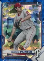 2021 Bowman Draft Chrome Sapphire Edition #BDC10 Andrew Painter Baseball Card