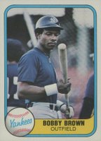 1981 Fleer #95 Bobby Brown Baseball Card