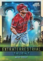 2024 Topps Chrome Cosmic Extraterrestrial Talent #ET10 Mike Trout Baseball Card