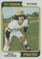 1974 Topps #382 Bob Moose Baseball Card
