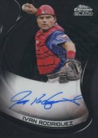 2022 Topps Chrome Black Autographs #IR Ivan Rodriguez Baseball Card