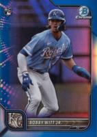 2022 Bowman Chrome #77 Bobby Witt Jr. Blue Refractor Baseball Card