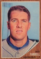 1962 Topps #304 Dick Farrell Baseball Card