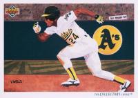 1992 Upper Deck #90 Rickey Henderson A's Checklist-Gold Holo. Baseball Card