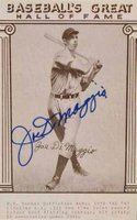 1977 Baseball's Great Hall of Fame Exhibits # Joe DiMaggio Baseball Card