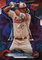 2023 Bowman's Best #44 Mike Trout Purple Refractor Baseball Card