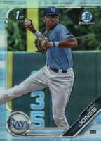 2019 Bowman Draft #BDC66 Greg Jones Chrome-Refractor Baseball Card