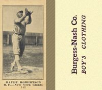 1916 Burgess-Nash Co. #143 Davey Robertson Baseball Card