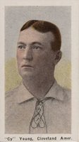 1910 Sporting Life # Cy Young Black Back Baseball Card
