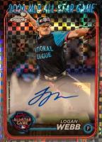 2024 Topps Chrome Update 2024 All-Star Game Autographs #LW Logan Webb X-Fractor Baseball Card