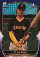 2023 Bowman Mega Box Chrome #171 Ethan Salas Purple Baseball Card