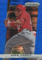2013 Panini Prizm #159 Mike Trout Blue Pulsar Baseball Card