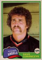 1981 Topps #391 Dave Lemancyzk Double print Baseball Card