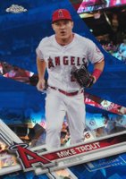 2017 Topps Chrome Sapphire Edition #20 Mike Trout Baseball Card