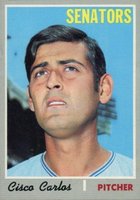 1970 Topps #487 Cisco Carlos Baseball Card